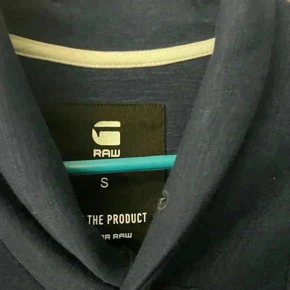 GSTAR Mens long sleeve G-Star shirt size small blue - Picture 5 of 5